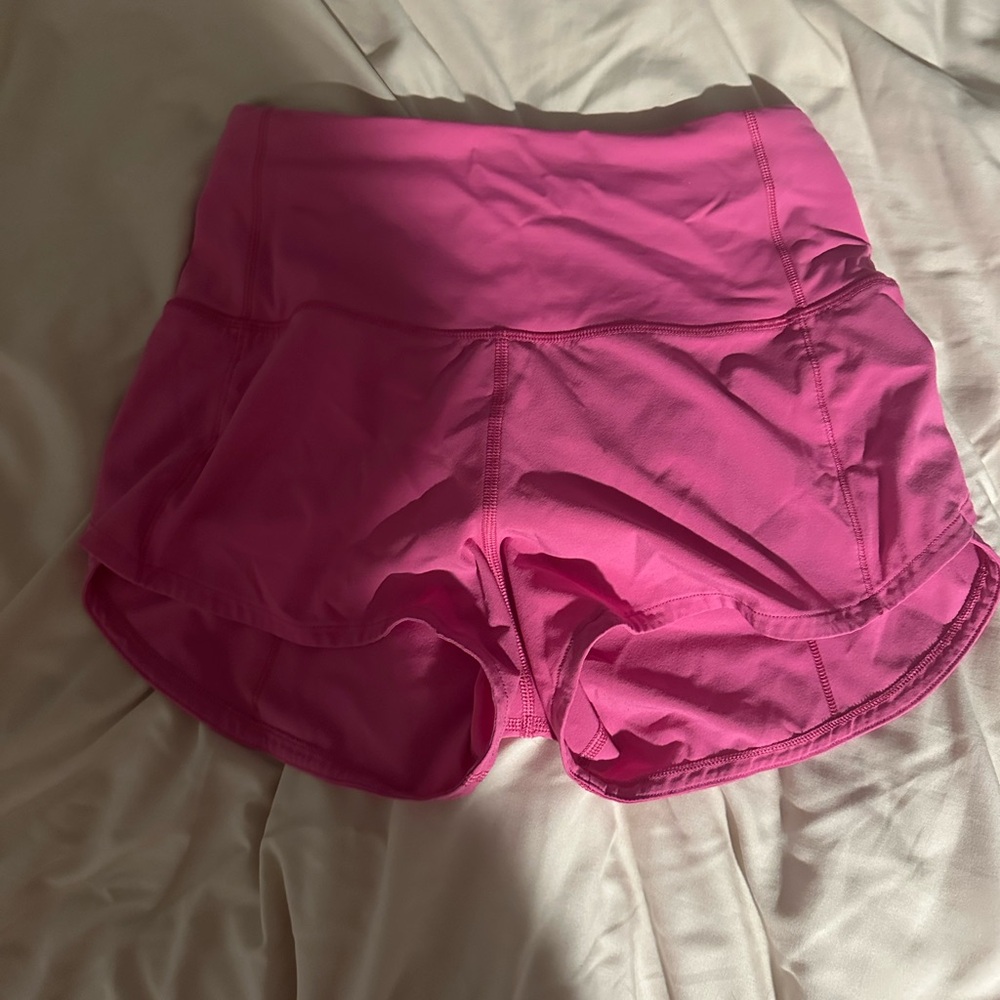 Lululemon Athletica Vibrant Pink Athletic Shorts
